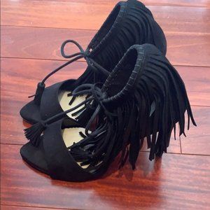 Zara Fringe Heels
